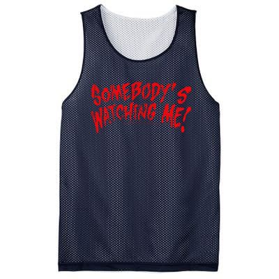 Rockwell SomebodyS Watching Me Lyrics Halloween Mesh Reversible Basketball Jersey Tank