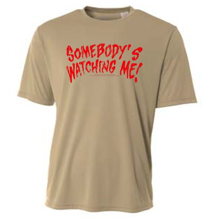 Rockwell SomebodyS Watching Me Lyrics Halloween Cooling Performance Crew T-Shirt