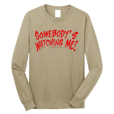 Rockwell SomebodyS Watching Me Lyrics Halloween Long Sleeve Shirt