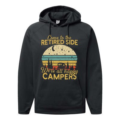 Retired Side WeRe Happy Campers Retiret Performance Fleece Hoodie