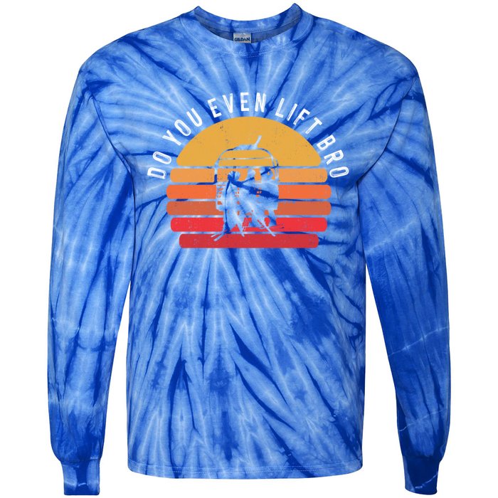 Retro Skiing Winter Sports Gift Skier Mountains Vintage Skiing Gift Tie-Dye Long Sleeve Shirt