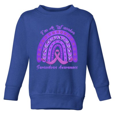 Rainbow Sarcoidosis Warrior Unbreakable Purple Awareness Tee Gift Toddler Sweatshirt