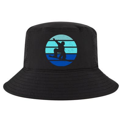 Retro Snowboarding Winter Sport Cool Comfort Performance Bucket Hat