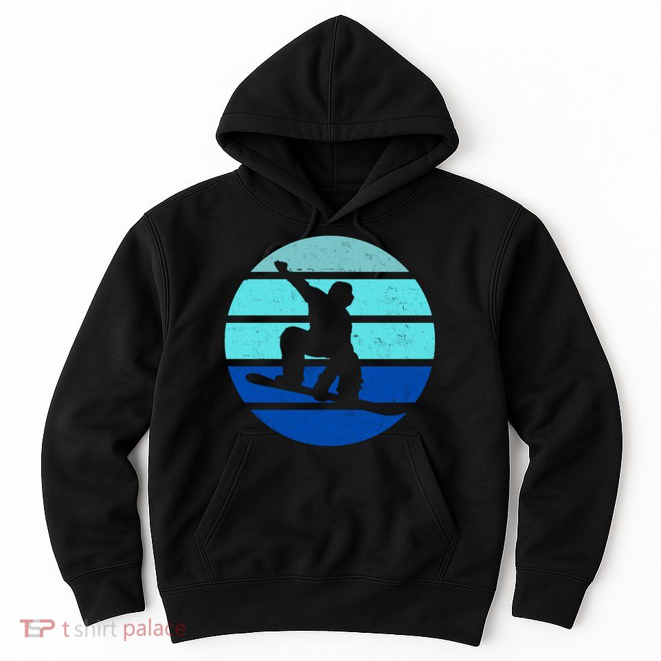 Retro Snowboarding Winter Sport Hoodie