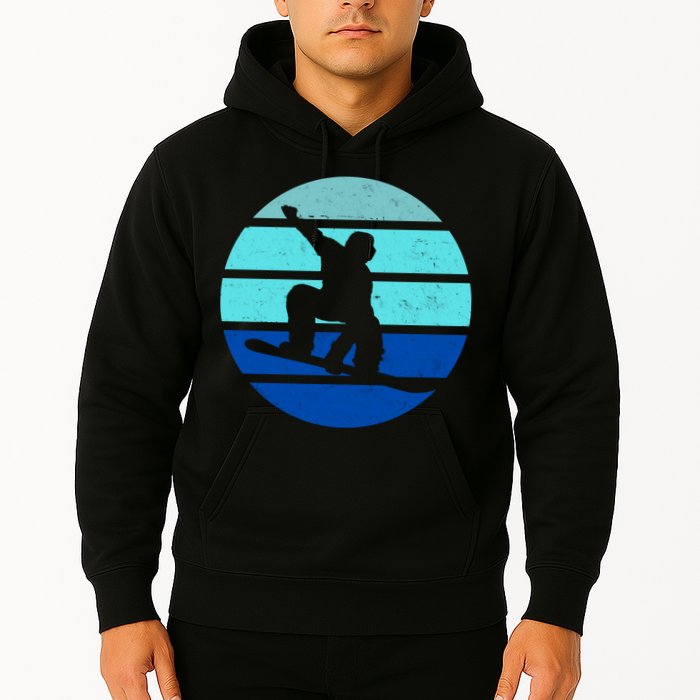 Retro Snowboarding Winter Sport Hoodie