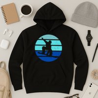 Retro Snowboarding Winter Sport Hoodie