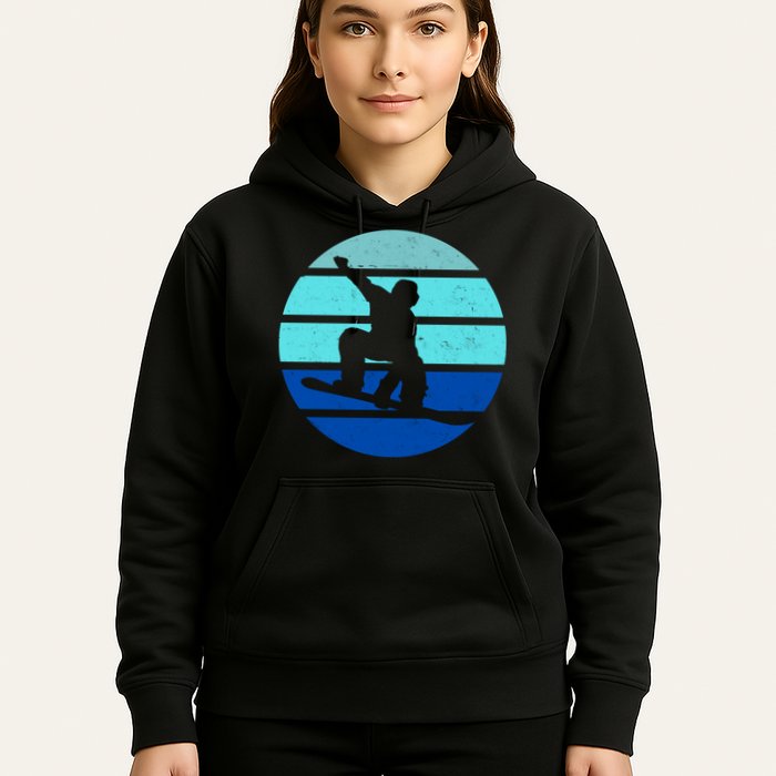 Retro Snowboarding Winter Sport Hoodie