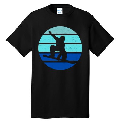 Retro Snowboarding Winter Sport Tall T-Shirt