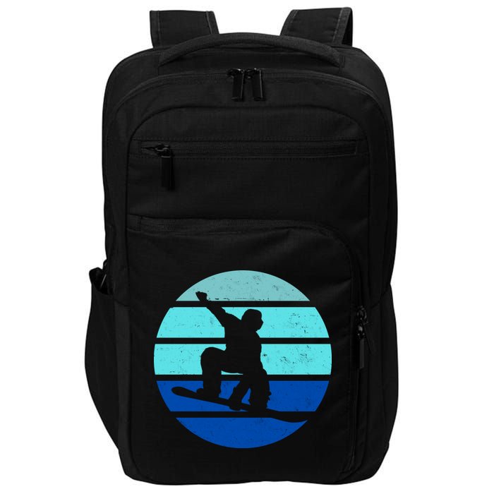 Retro Snowboarding Winter Sport Impact Tech Backpack