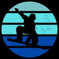 Retro Snowboarding Winter Sport Impact Tech Backpack