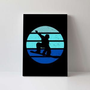 Retro Snowboarding Winter Sport Canvas