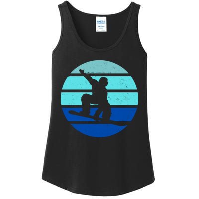 Retro Snowboarding Winter Sport Ladies Essential Tank