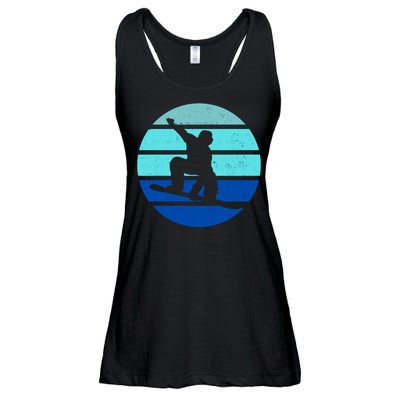 Retro Snowboarding Winter Sport Ladies Essential Flowy Tank