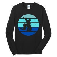 Retro Snowboarding Winter Sport Tall Long Sleeve T-Shirt