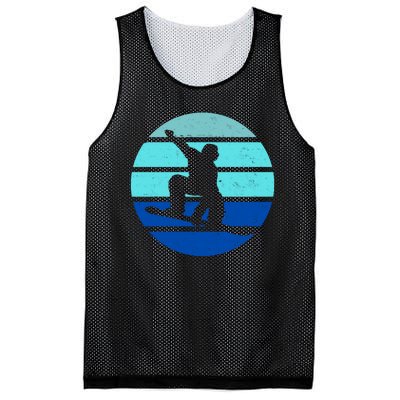 Retro Snowboarding Winter Sport Mesh Reversible Basketball Jersey Tank