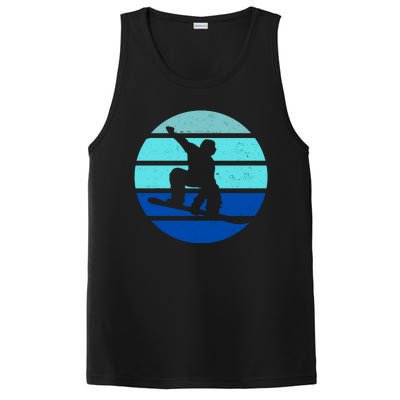 Retro Snowboarding Winter Sport PosiCharge Competitor Tank