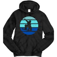 Retro Snowboarding Winter Sport Tie Dye Hoodie