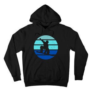 Retro Snowboarding Winter Sport Tall Hoodie