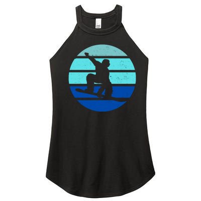 Retro Snowboarding Winter Sport Women's Perfect Tri Rocker Tank