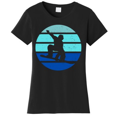 Retro Snowboarding Winter Sport Women's T-Shirt