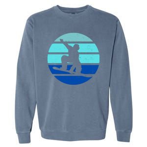 Retro Snowboarding Winter Sport Garment-Dyed Sweatshirt