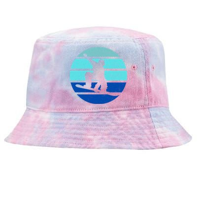 Retro Snowboarding Winter Sport Tie-Dyed Bucket Hat