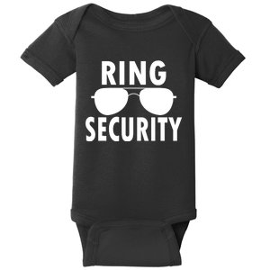 Ring Security Wedding Ring Wedding Party Baby Bodysuit