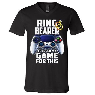 Ring Security Wedding Ring Bearer Groomsman Proposal Gifts V-Neck T-Shirt