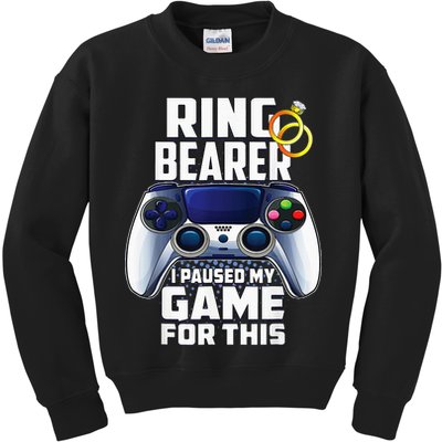 Ring Security Wedding Ring Bearer Groomsman Proposal Gifts Kids Sweatshirt