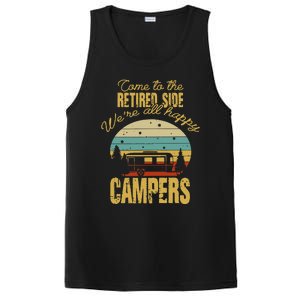 Retired Side WeRe All Happy Campers Retired Camping Crew PosiCharge Competitor Tank