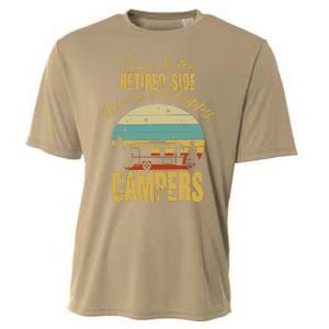 Retired Side WeRe All Happy Campers Retired Camping Crew Cooling Performance Crew T-Shirt