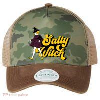 Retro Salty Witch Funny Halloween Girl Legacy Tie Dye Trucker Hat