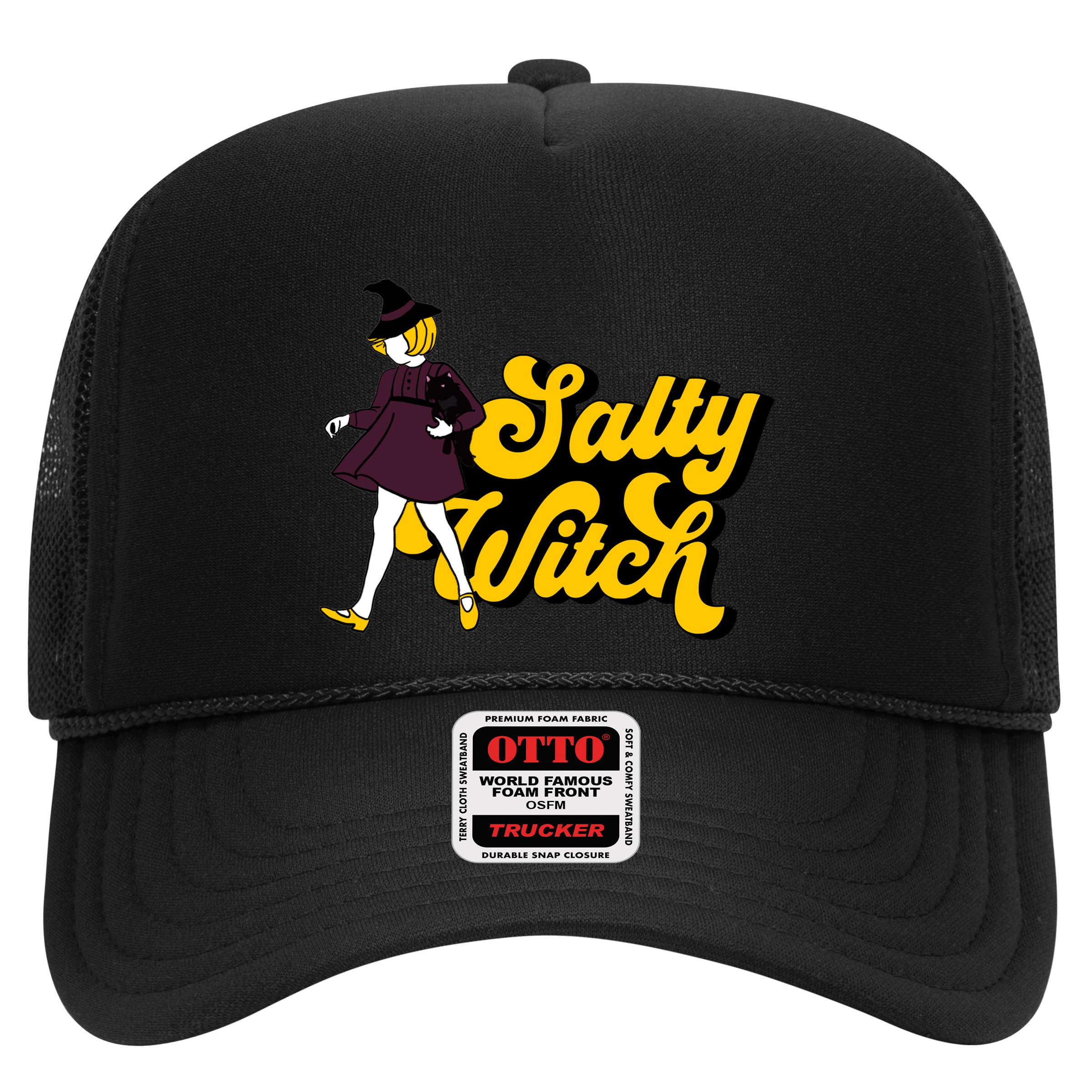 Retro Salty Witch Funny Halloween Girl Hat