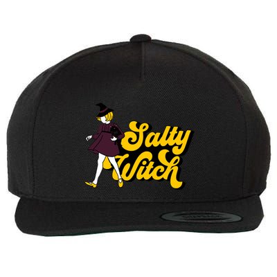 Retro Salty Witch Funny Halloween Girl Wool Snapback Cap