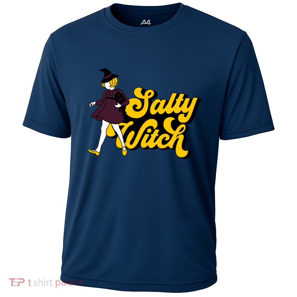 Retro Salty Witch Funny Halloween Girl Performance Shirt