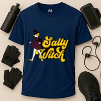 Retro Salty Witch Funny Halloween Girl Cooling Performance Crew T-Shirt