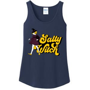 Retro Salty Witch Funny Halloween Girl Ladies Essential Tank