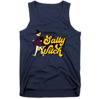 Retro Salty Witch Funny Halloween Girl Tank Top