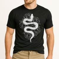 Reptile Snake Whisperer Rose Flower Snake Performance Shirt