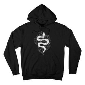 Reptile Snake Whisperer Rose Flower Snake Hoodie