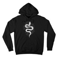 Reptile Snake Whisperer Rose Flower Snake Hoodie