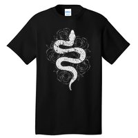 Reptile Snake Whisperer Rose Flower Snake Tall T-Shirt