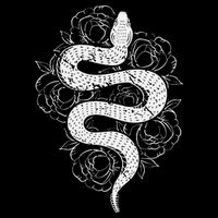 Reptile Snake Whisperer Rose Flower Snake Button