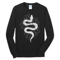 Reptile Snake Whisperer Rose Flower Snake Tall Long Sleeve T-Shirt