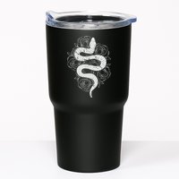 Reptile Snake Whisperer Rose Flower Snake Tumbler