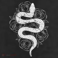 Reptile Snake Whisperer Rose Flower Snake Trucker Hat