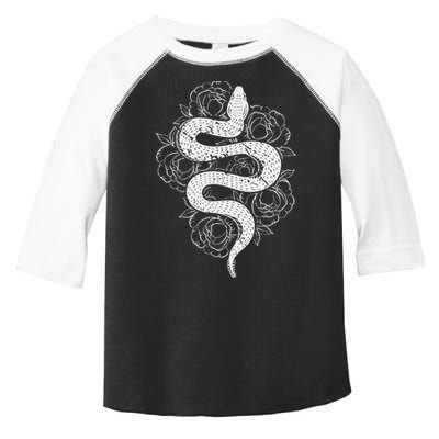 Reptile Snake Whisperer Rose Flower Snake Toddler Fine Jersey T-Shirt