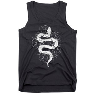 Reptile Snake Whisperer Rose Flower Snake Tank Top