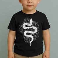 Reptile Snake Whisperer Rose Flower Snake Toddler T-Shirt