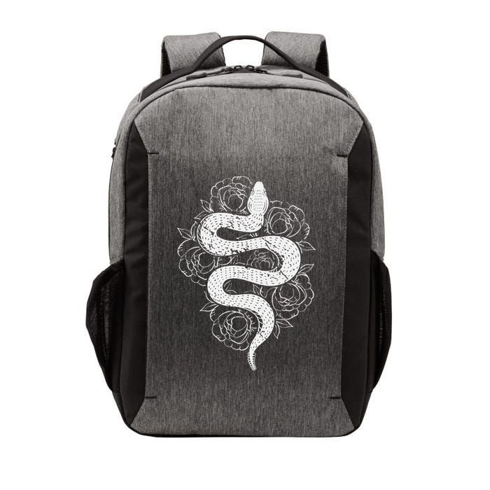 Reptile Snake Whisperer Rose Flower Snake Vector Backpack